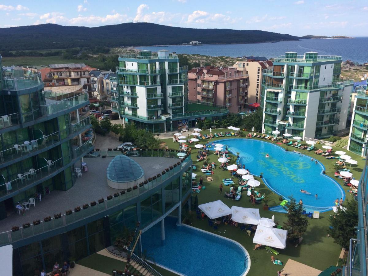 802, Spacy Apm With Sea View. Primorsko Exteriör bild