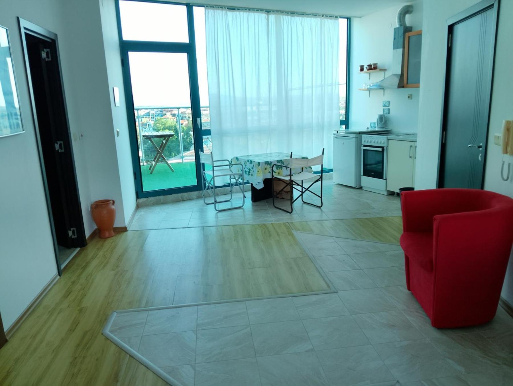 802, Spacy Apm With Sea View. Primorsko Exteriör bild